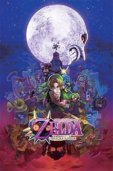 【非売品】ゼルダの伝説 ムジュラの仮面 3D B2 八つ折り ポスター 非売品】ゼルダの伝説 ムジュラの仮面 3D B2 八つ折り ポスター